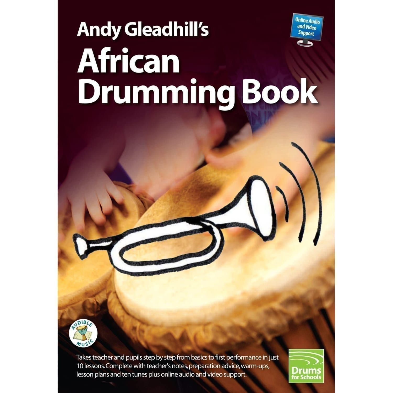 Andy Gleadhills African Drumming Book 1 audio cover