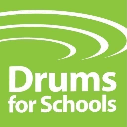 Drums for Schools logo, providing drums and percussion education to schools.