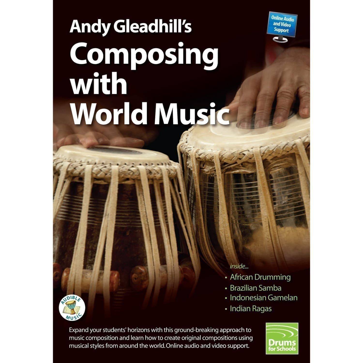 This is a product image of the front cover of Andy Gleadhill's Composing with World Music Book.