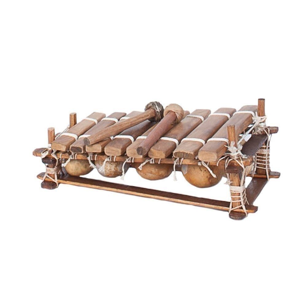This is a product image of the Balafon (African Xylophone) - 8 note from the front.