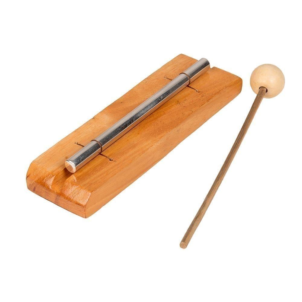 Chime Bar - 1 note, stainless from different angle