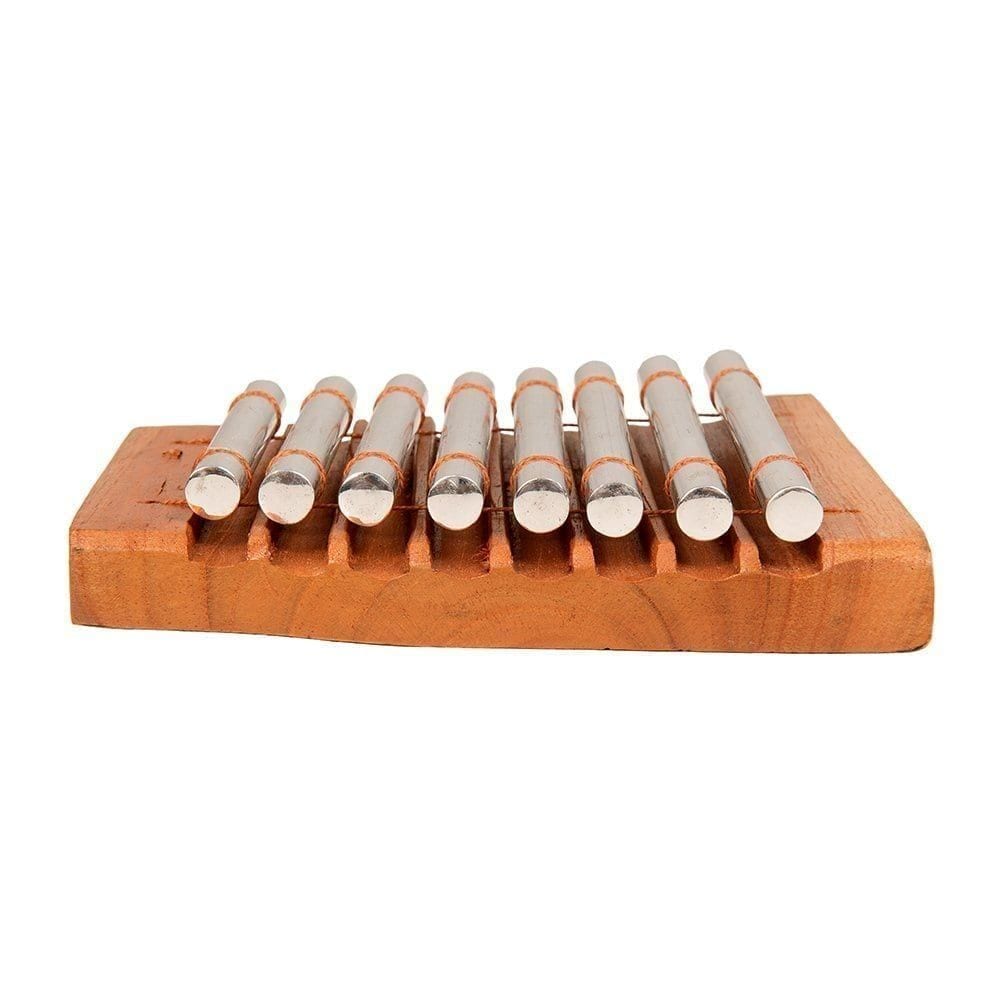 Chime Bar - 8 notes, stainless side on.