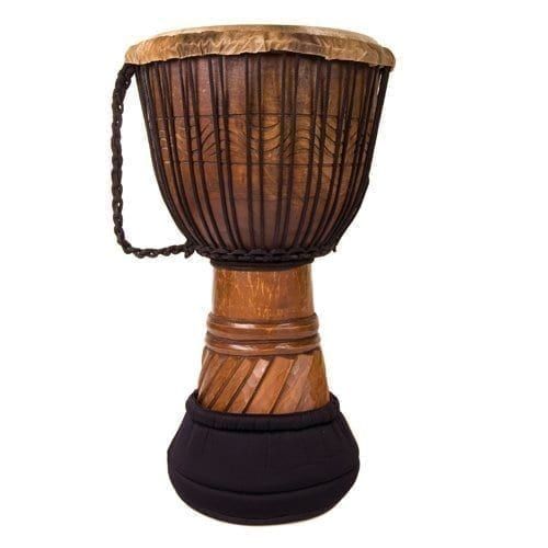 10 inch Djembe Foot Protector—elastic neoprene ring around djembe foot to protect carved wood