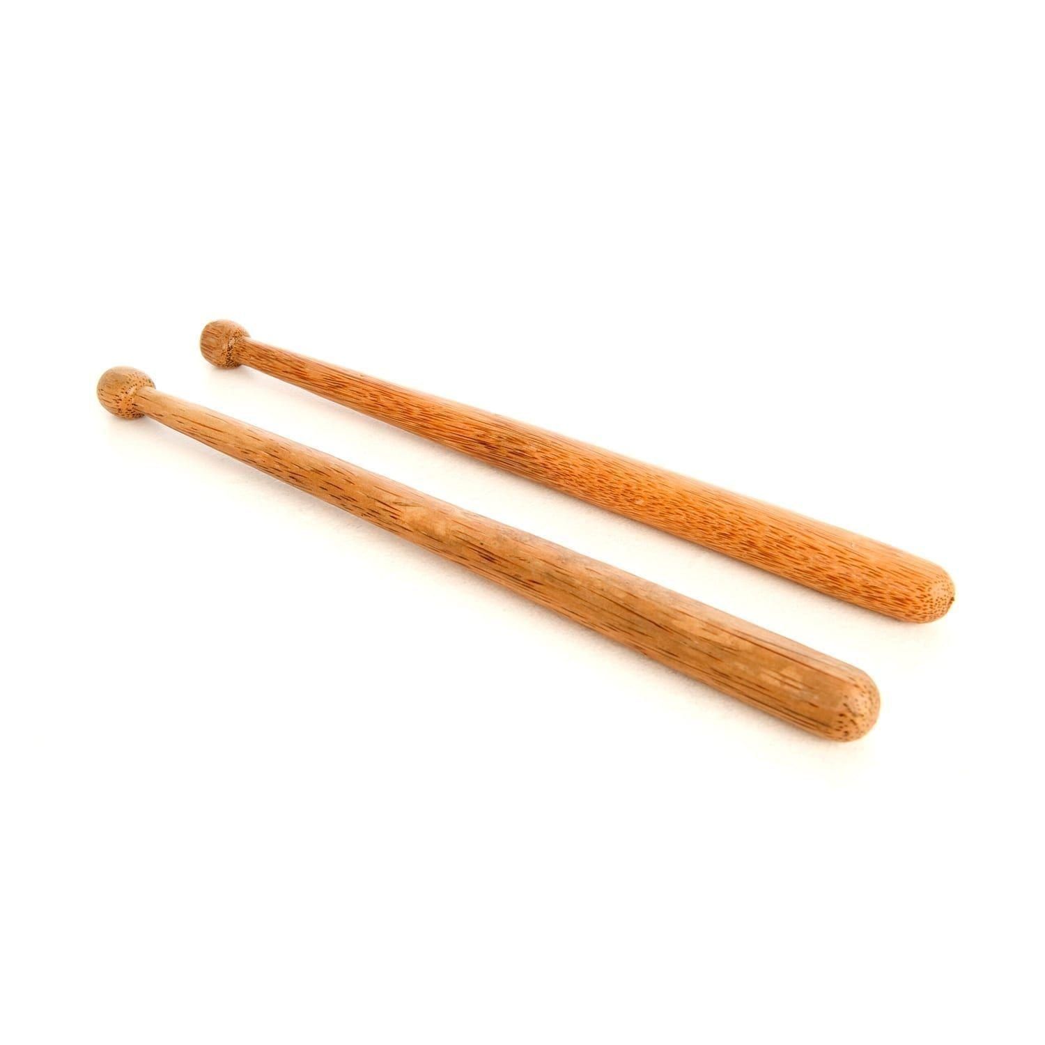 This is a product image of two Dundun Beaters, laid flat in parallel.