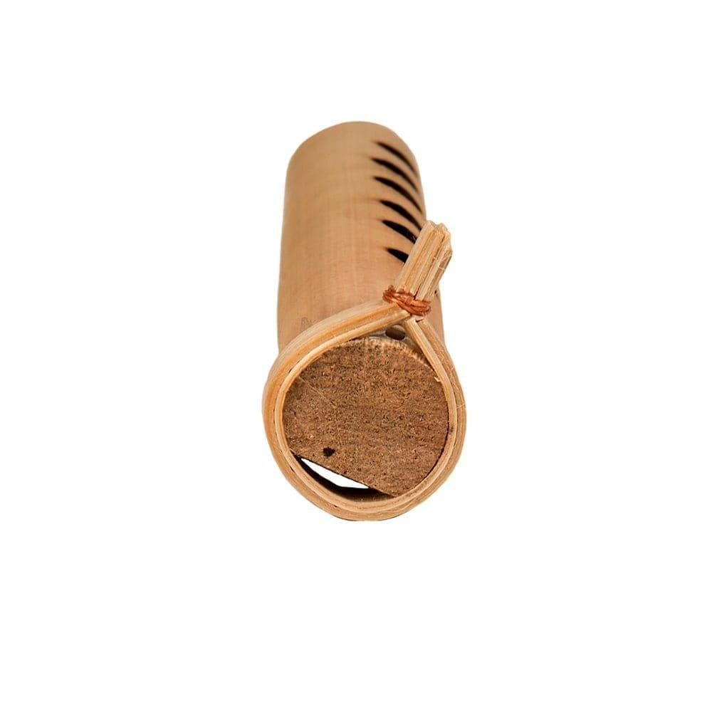 Gamelan - Flute (Suling) - 18cm, bamboo, showing the mouth piece detail.