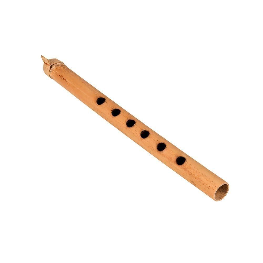 Gamelan Suling Flute Bamboo 35cm: end-blown, recorder-style with Asian scale
