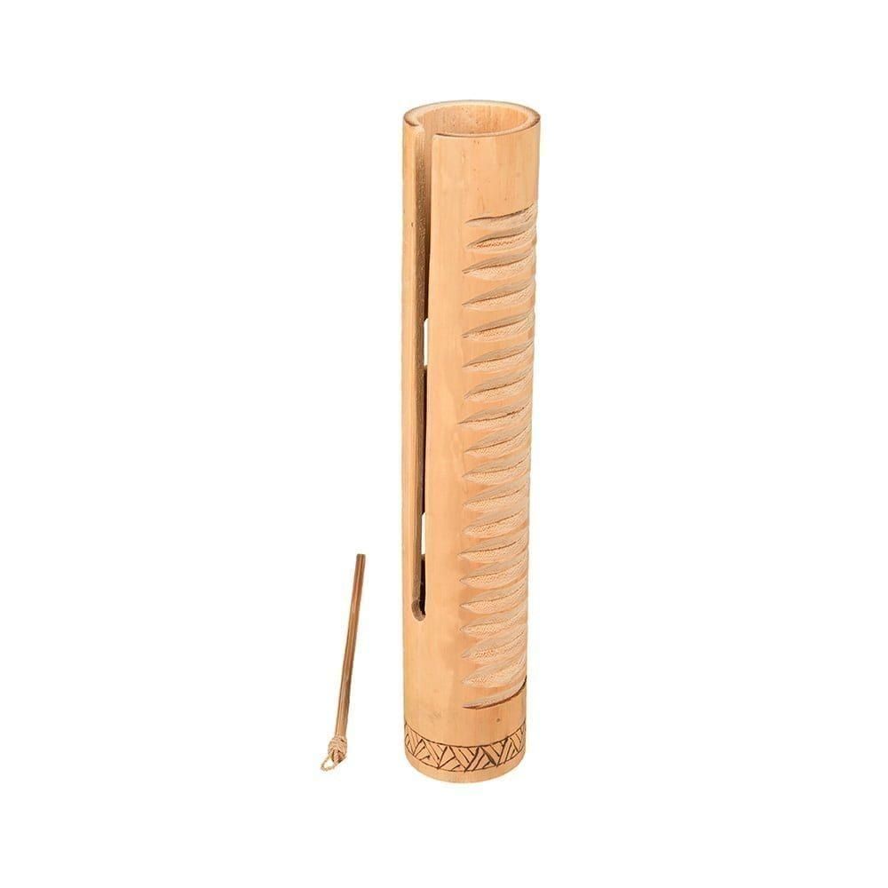 Guiro - Large - bamboo, standing.