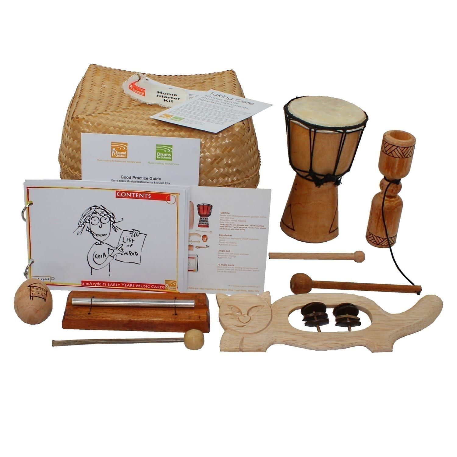 Home Starter Kit - 5 Instruments, laid out.