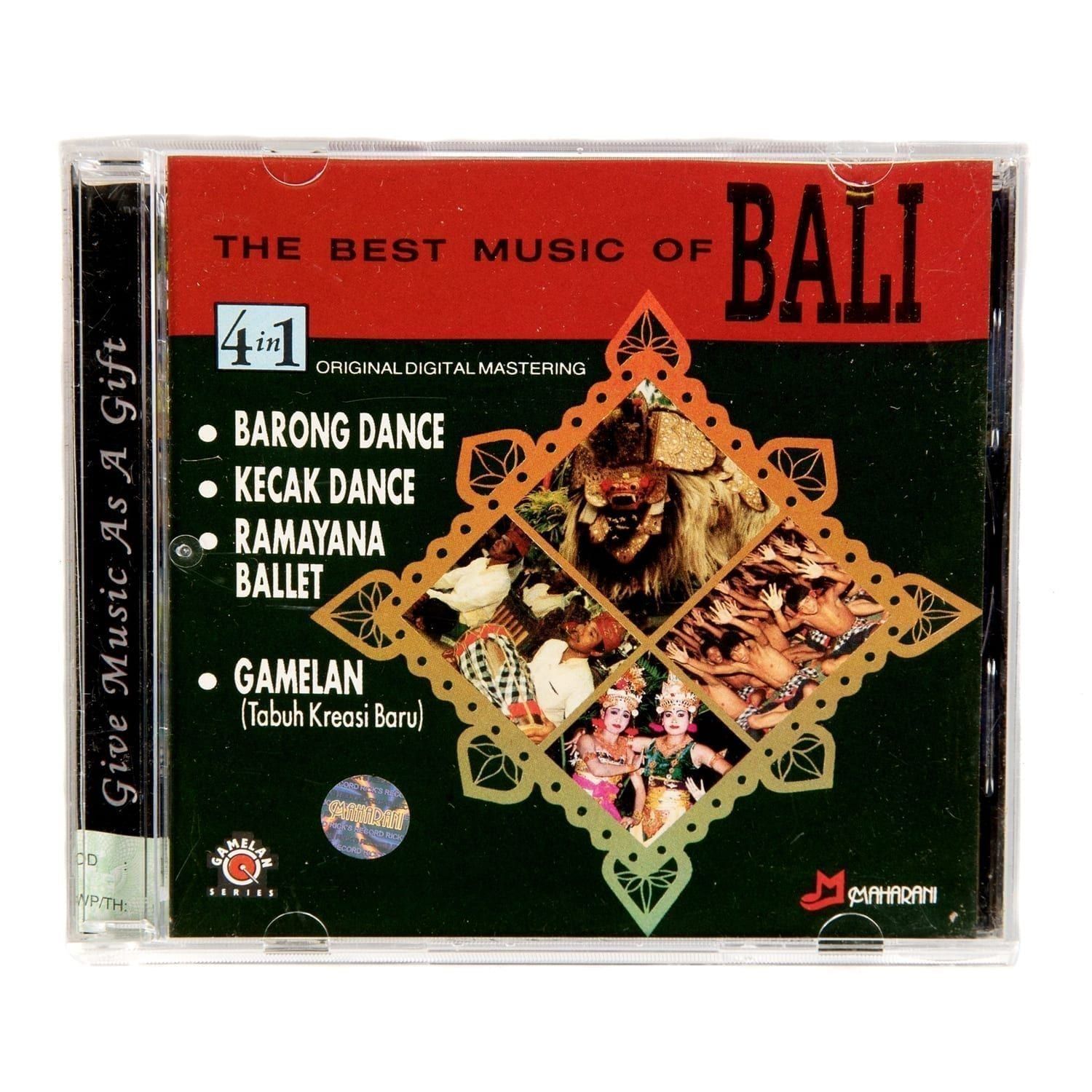 This is a product image of the cover of The Best Music of Bali CD.