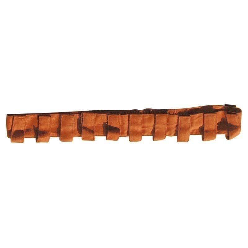 Music Belt XL in rust-brown fabric with multiple Velcro tabs for attaching instruments