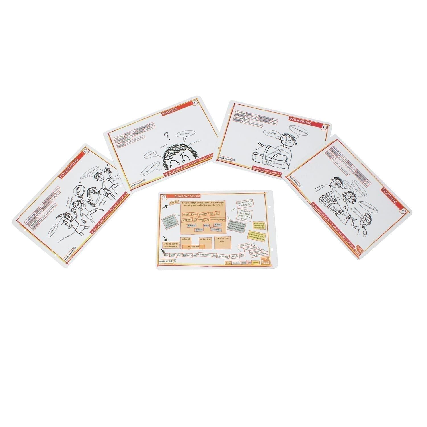 This is a product image of annA rydeRs Music Cards set of 30, all cards laid out.