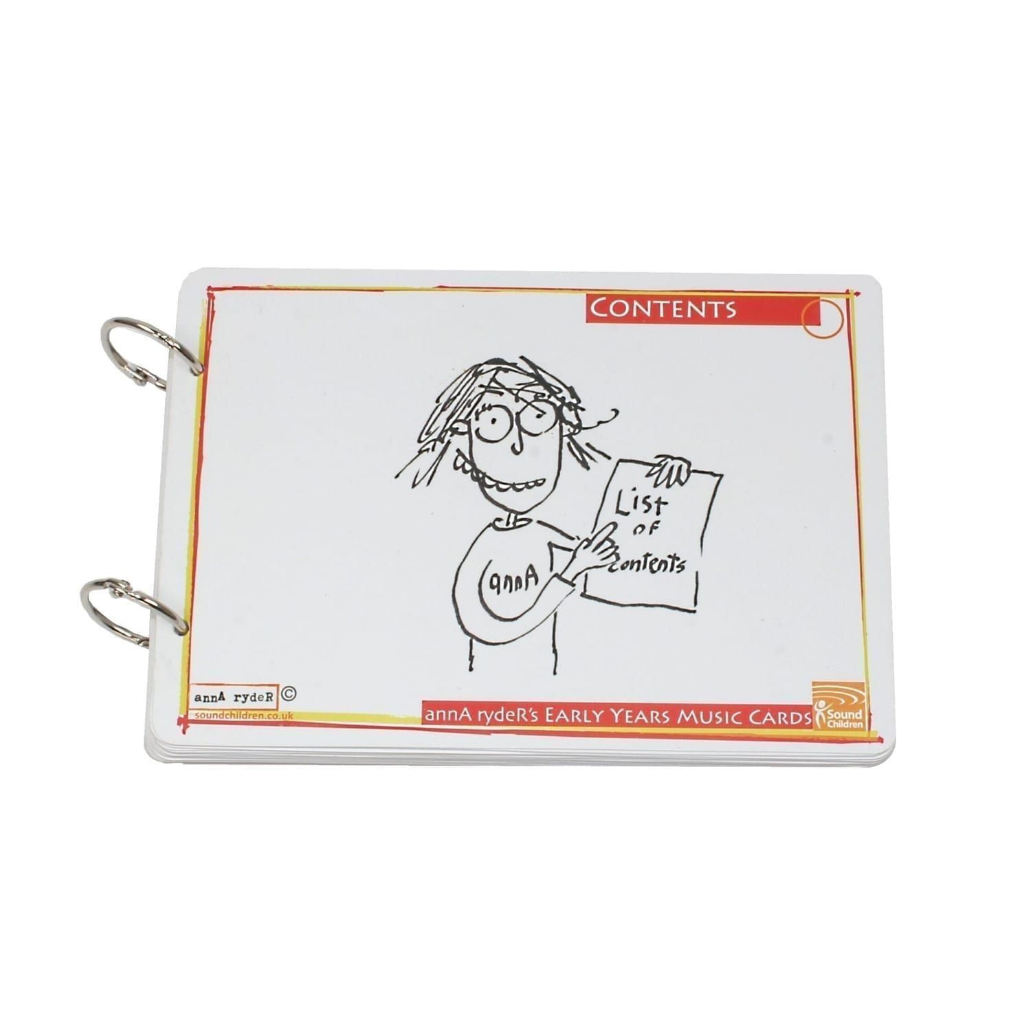 This is a product image of annA rydeRs Music Cards set of 30