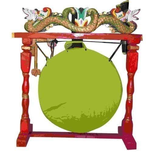 Gong Bag 28in 70cm diameter green  canvas main