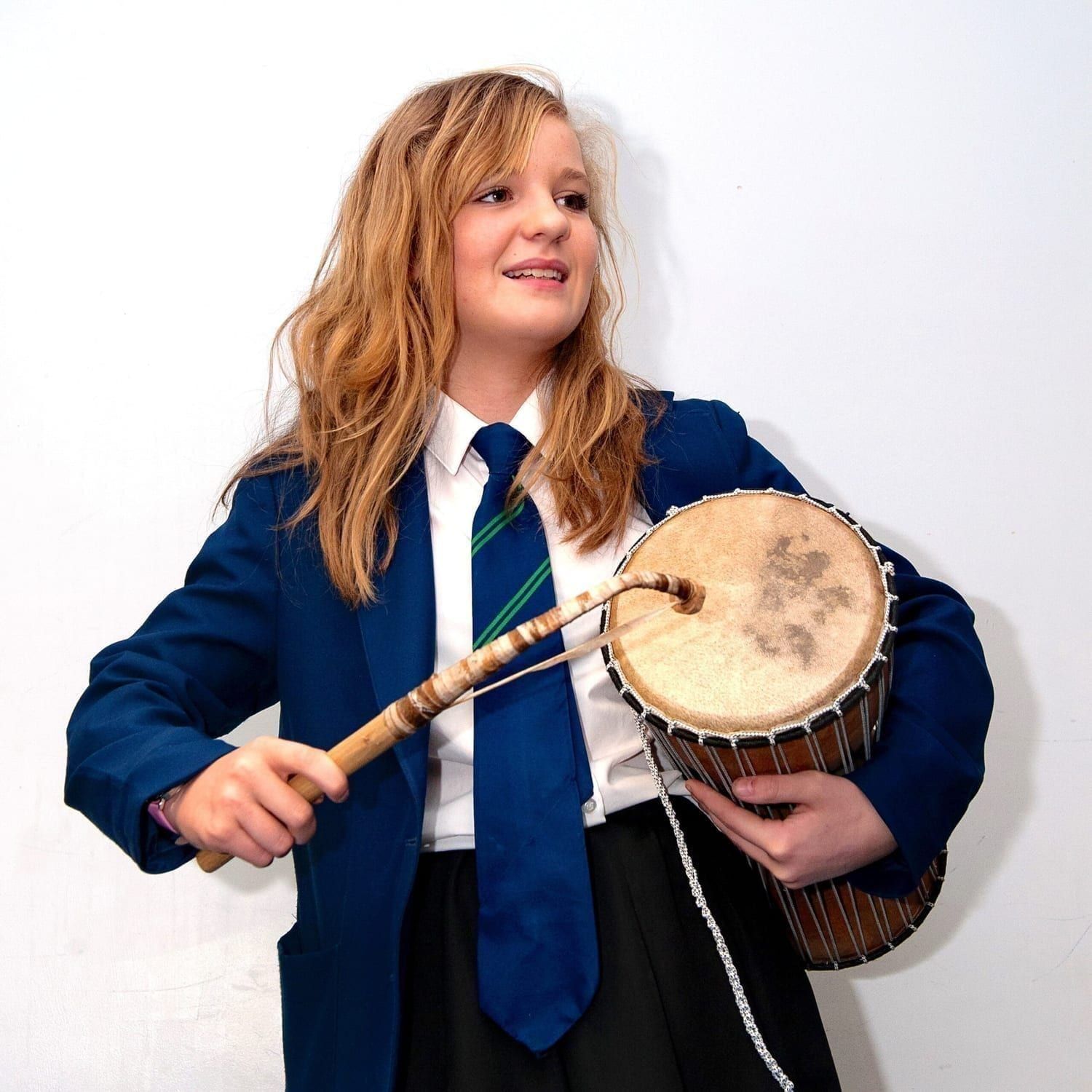 AD-tadrpr40 - Talking drum premium 40cm high action student clw