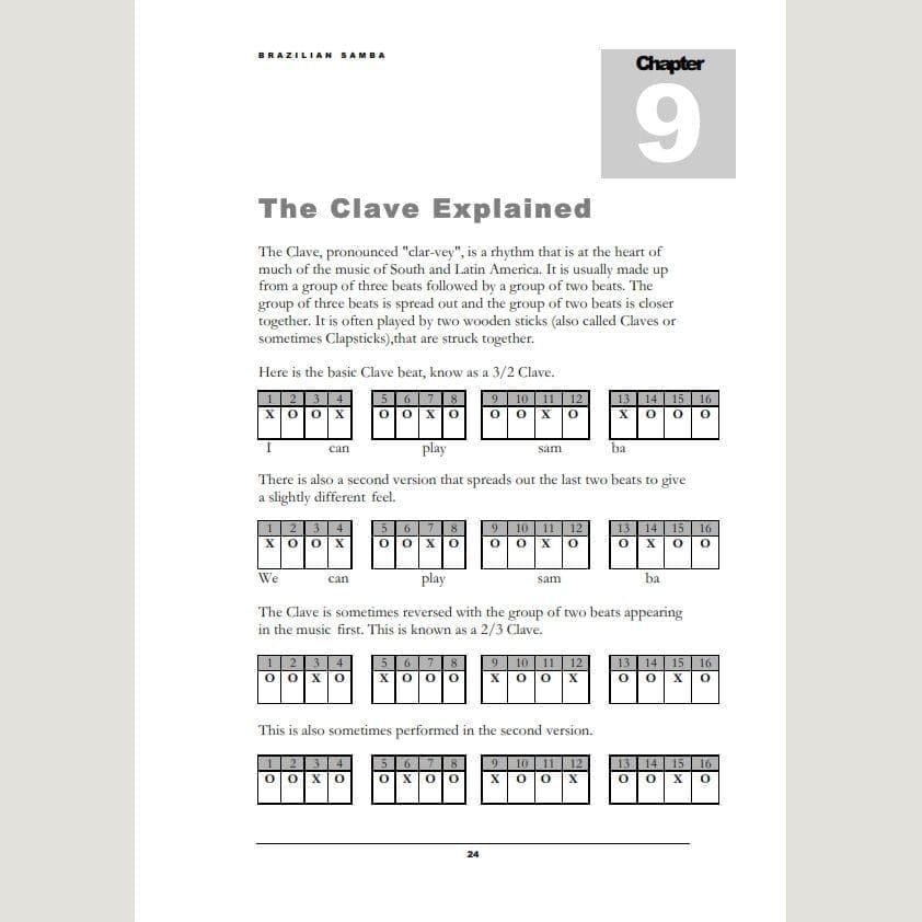 Image showing The Clave Explained from Andy Gleadhill's Brazilian Samba Teaching Guide