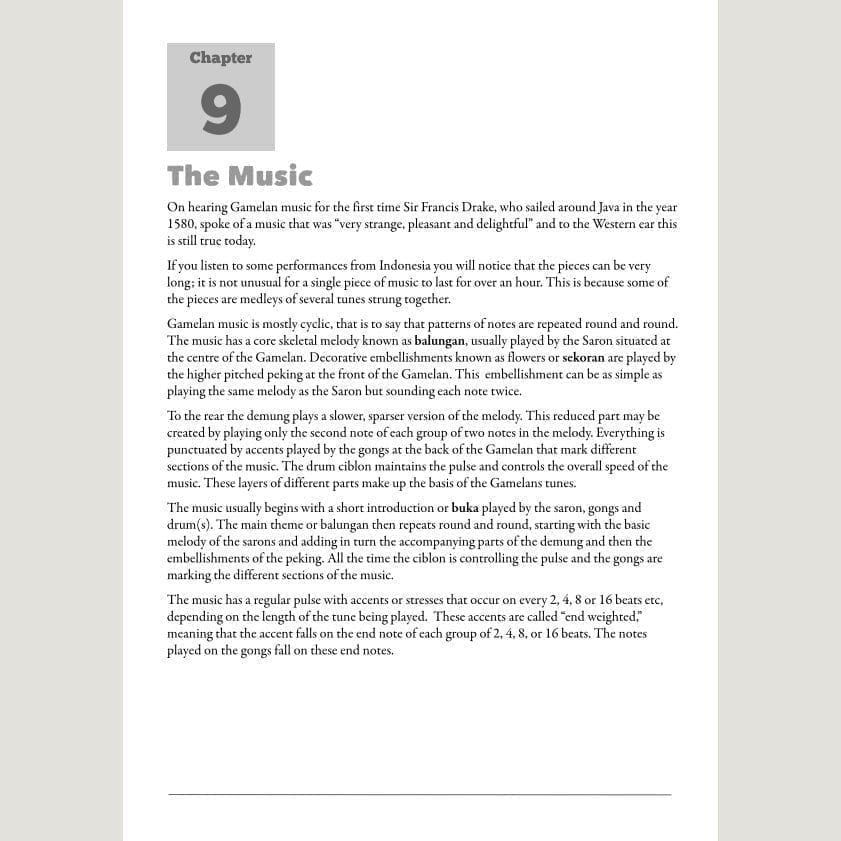 Image showing The Music from Andy Gleadhill's Indonesian Gamelan Book