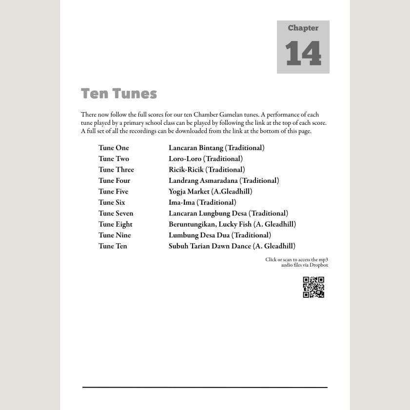 Image showing Ten Tunes from Andy Gleadhill's Indonesian Gamelan Book