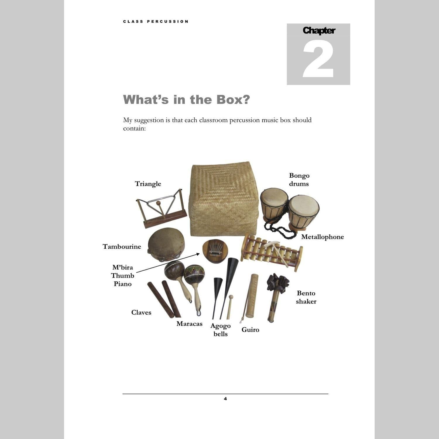 Image showing In box page from Andy Gleadhill's Class Percussion.