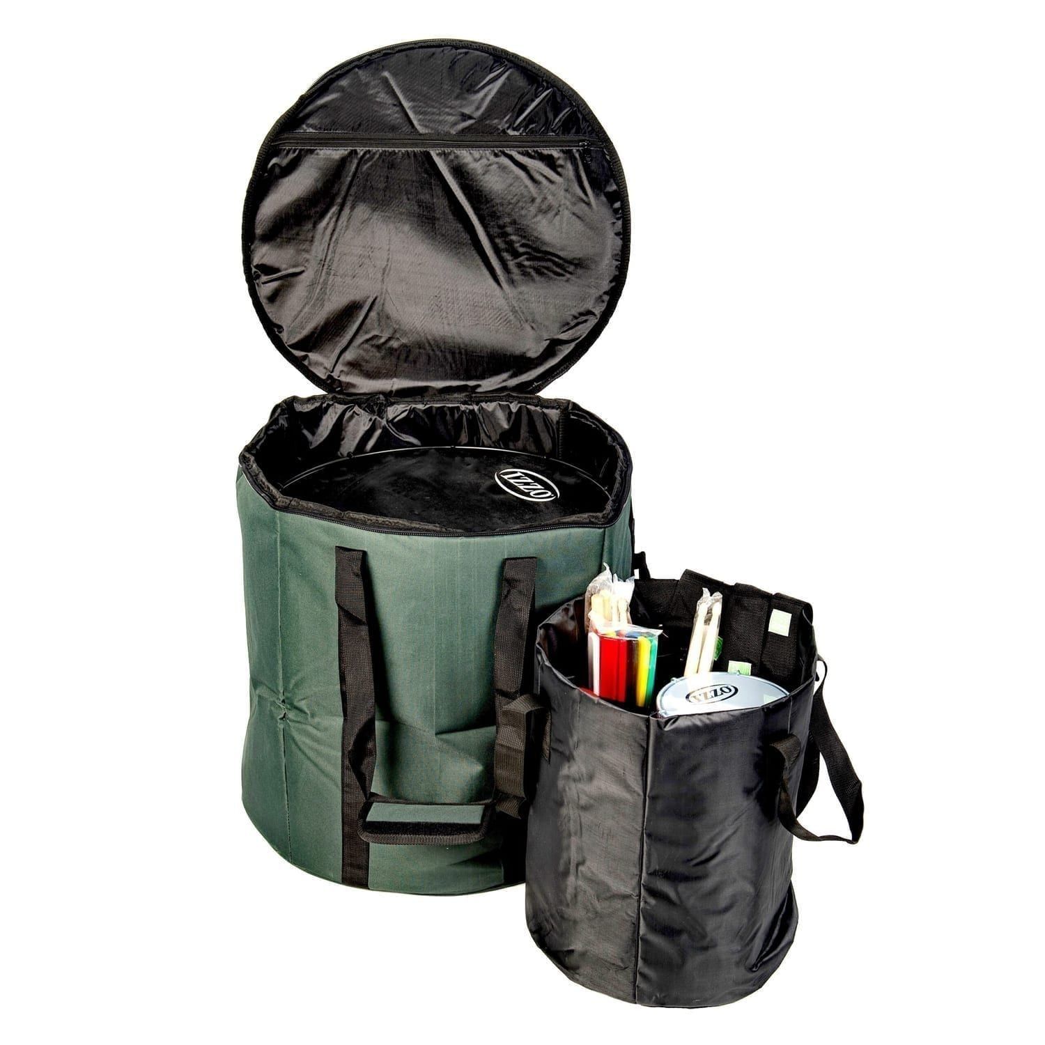 This is product image of Drums for Schools' storage carry bag for inside 16 inch diameter surdo, opened.