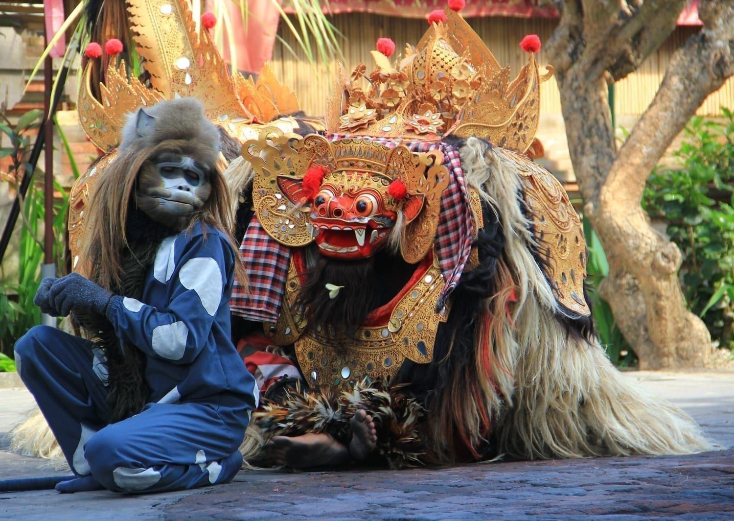 Barong and the Peaceful Monkey