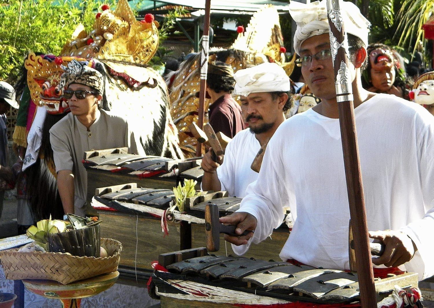Gamelan Musicians in Bali