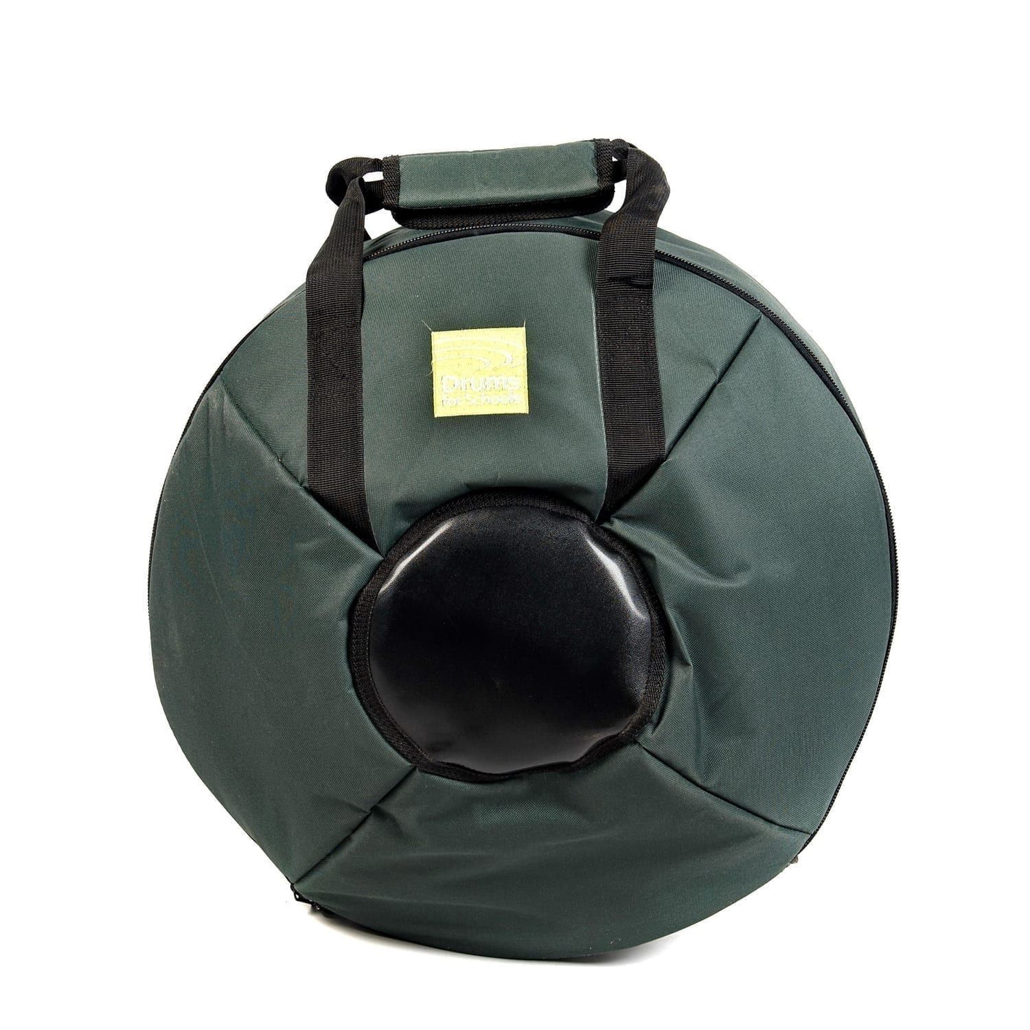 This is a product image of Drums for Schools storage carry bag for 3 gongs set of 30cm, 50cm and 80cm diameter gong, balanced shot.