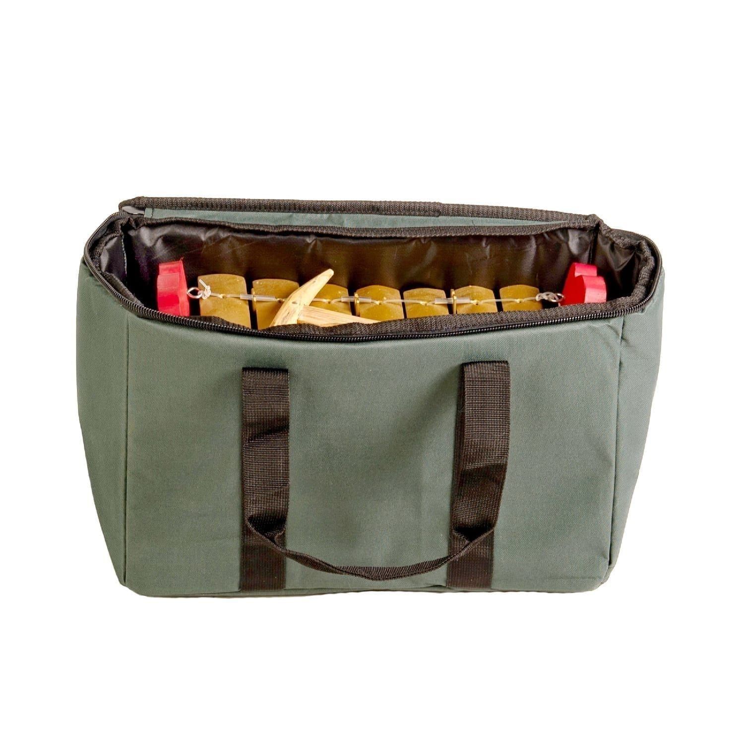 This is a product image of Drums for Schools storage carry bag for gamelan standard small 7 key opened.
