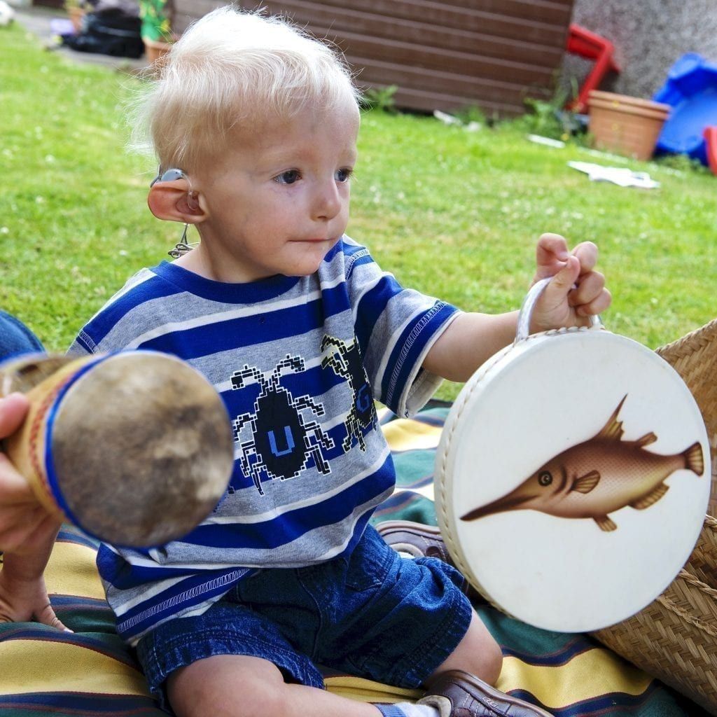 Ocean Drum 8in (20cm) diameter, Painted