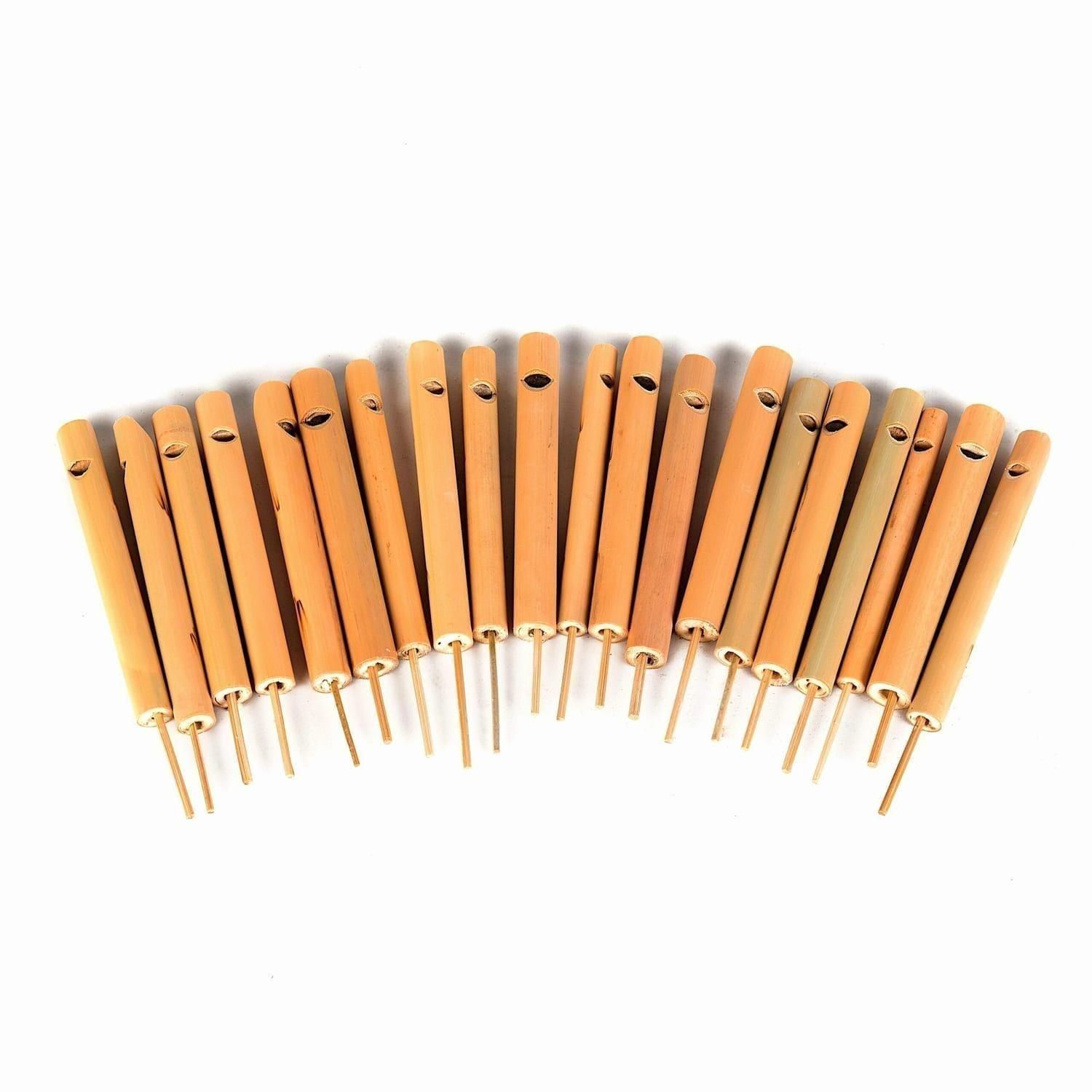 This is a product image of Drums for Schools 12cm natural bamboo swanee whistle