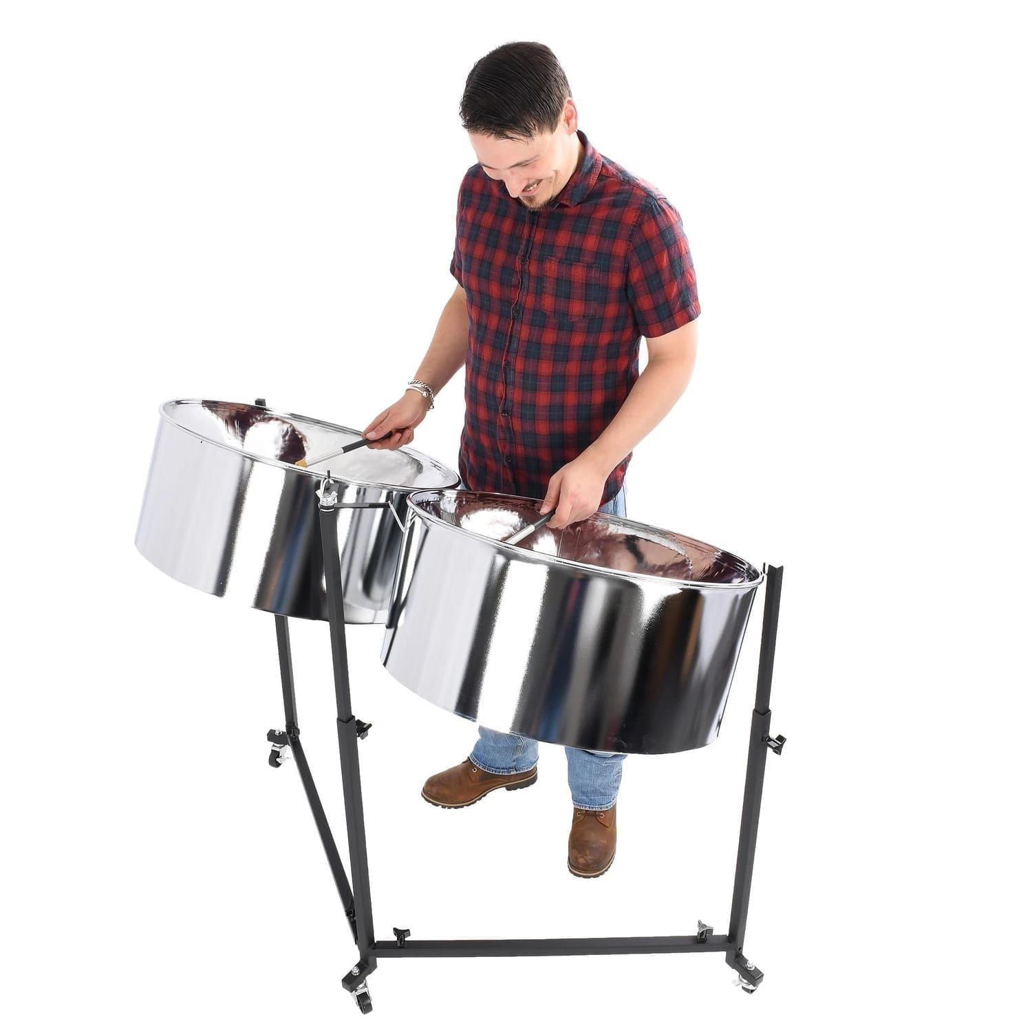 SP-dosegi - Double Seconds Steel Pans Panyard Chrome Gig-Ready Pack-  PP9105-played