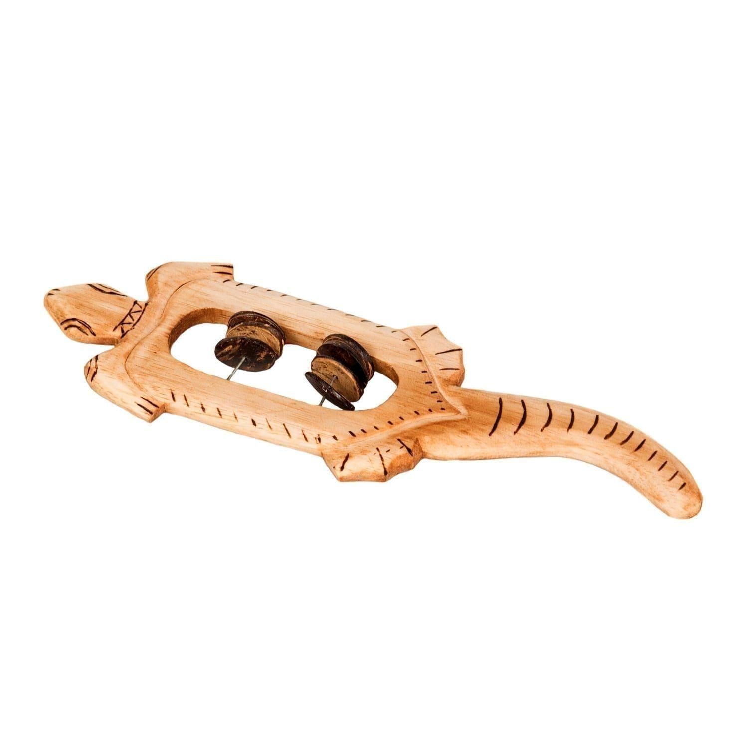 This is a product image of Drums for Schools Animal Tambourine in the shape of Gecko