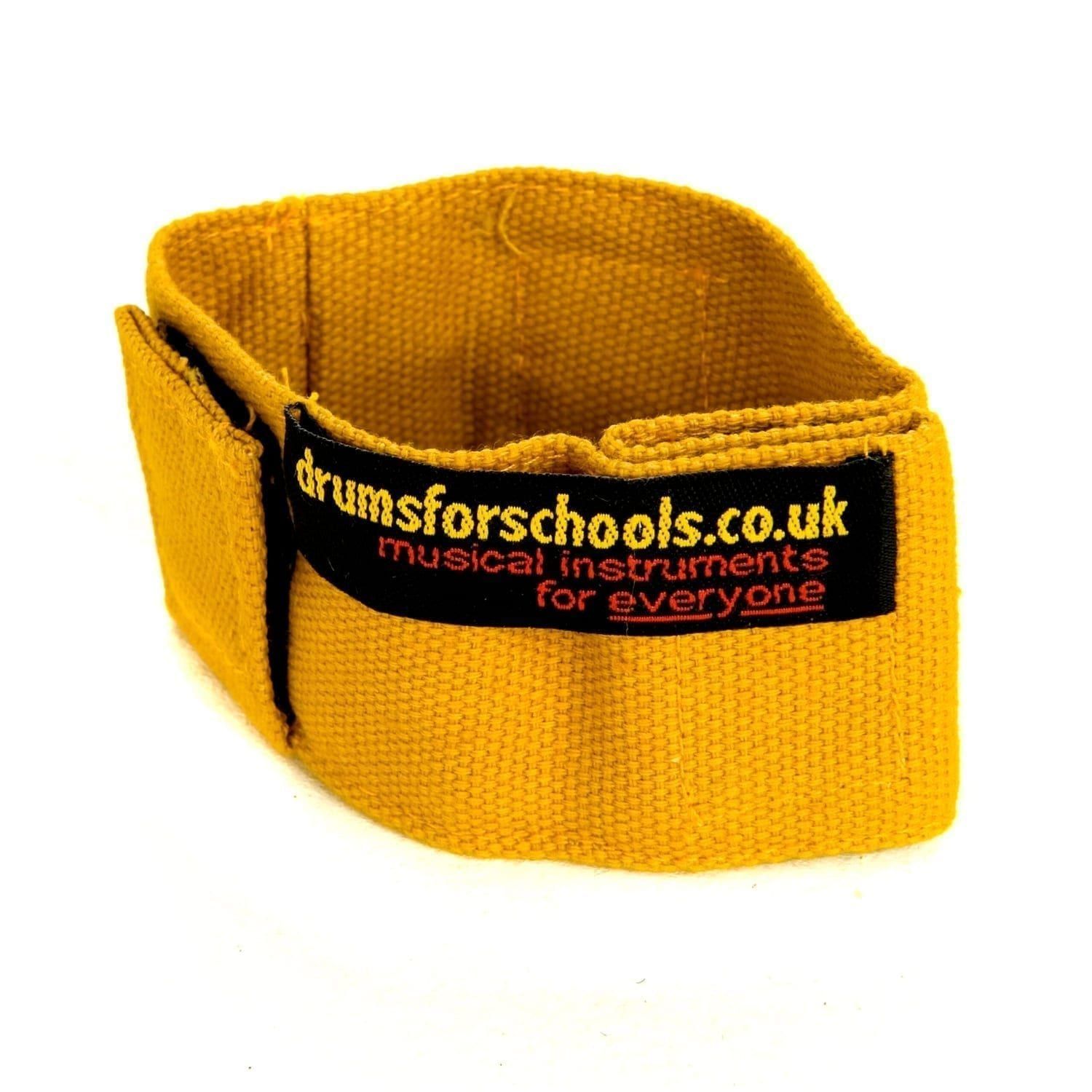 Image showing Drums for Schools Music Bracelet - Small, in yellow canvas.
