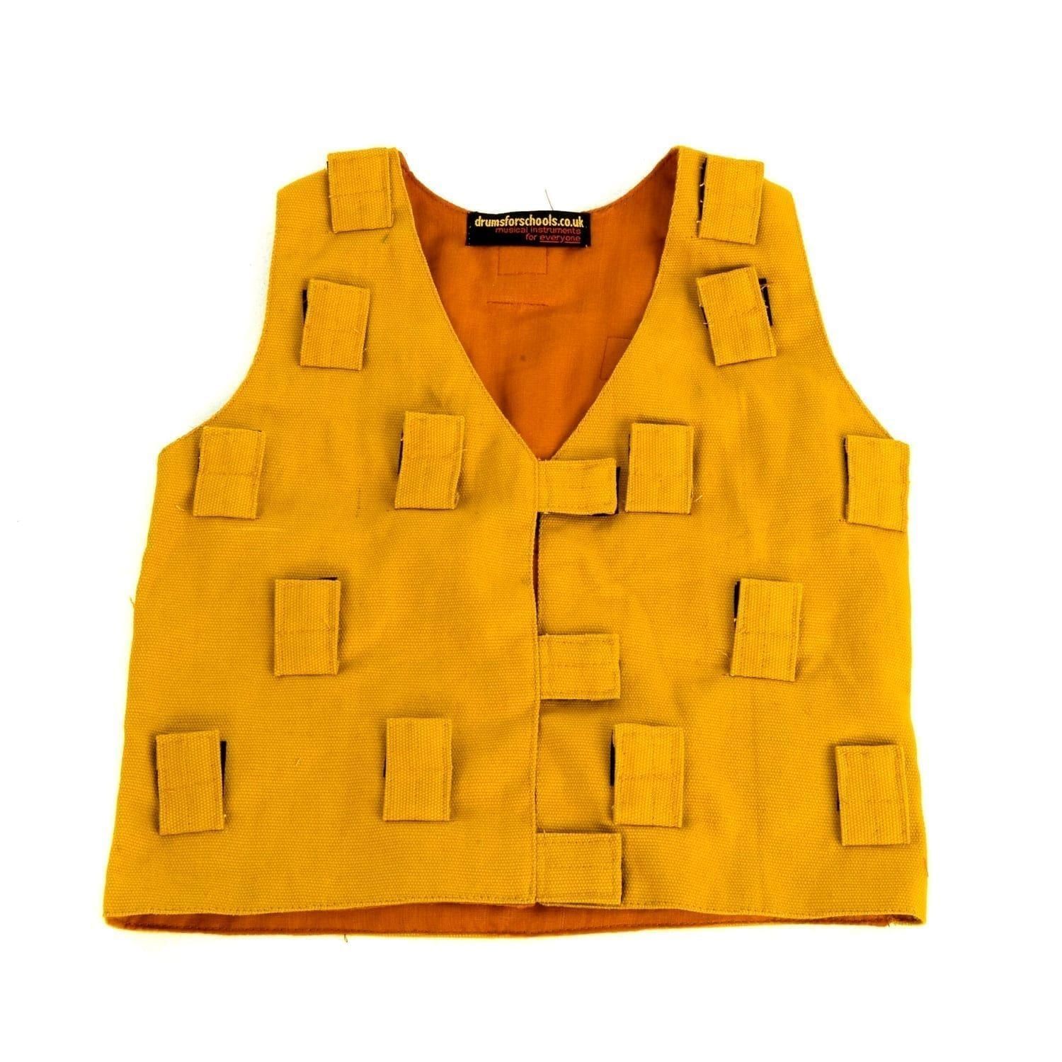 Image showing Drums for Schools Music Tunic - Small, in yellow canvas.