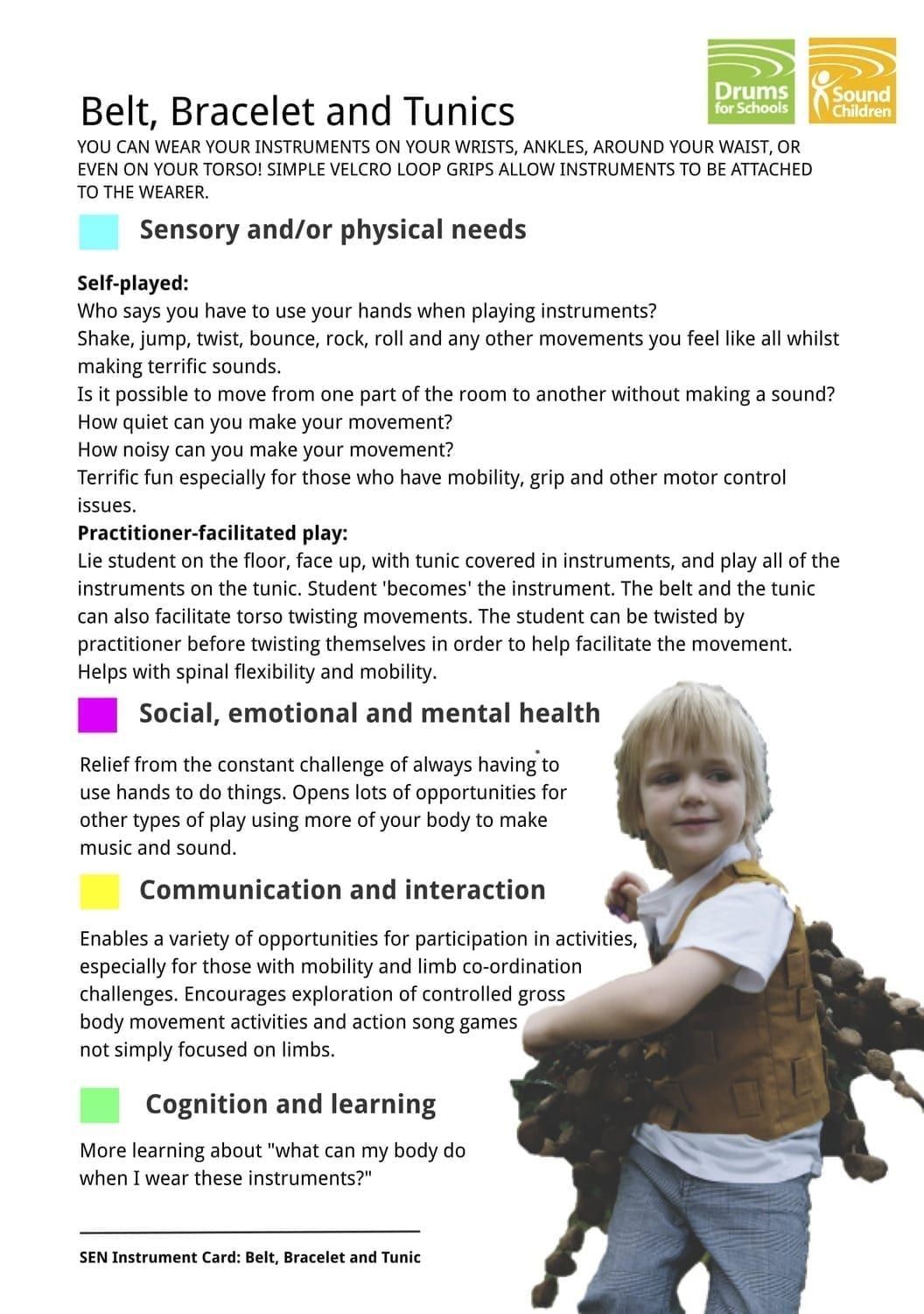 SEN Instrument Cards - Belt, Bracelet and Tunic