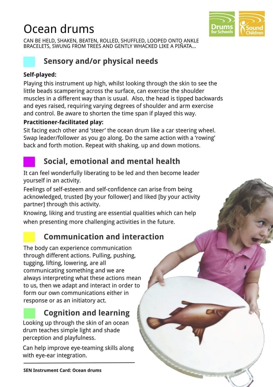 SEN Instrument Cards - Ocean drums