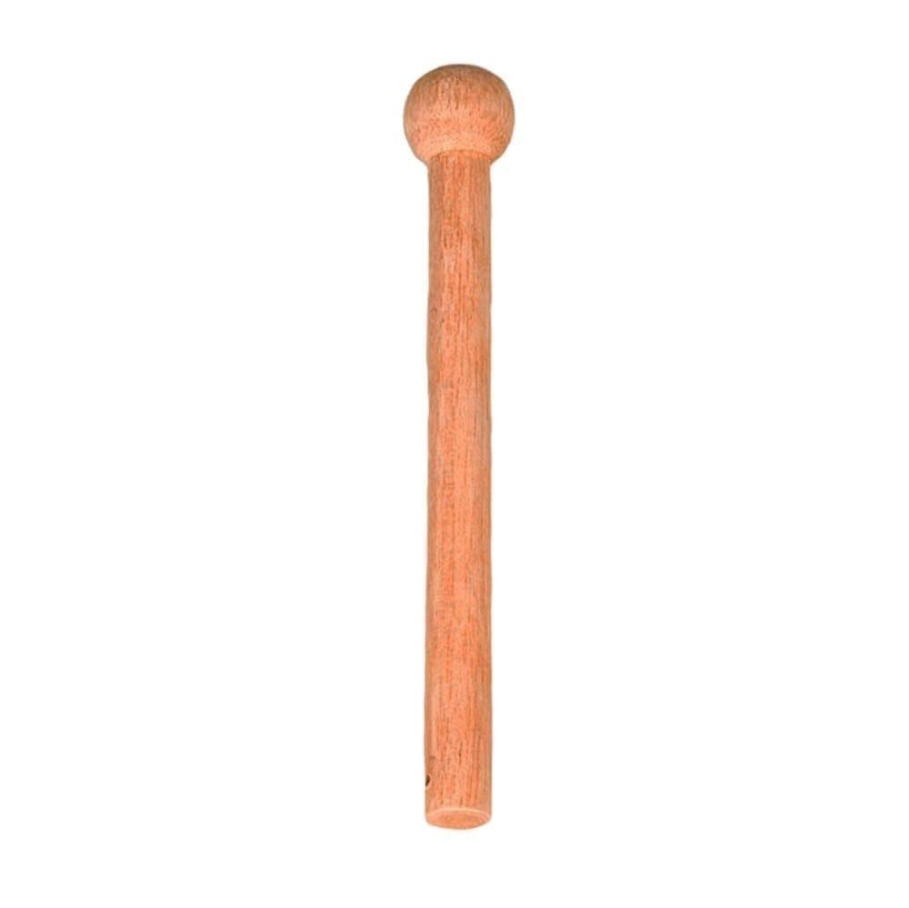Pack of 5 Medium wooden drum beater, one-piece with rounded ball head, 20cm