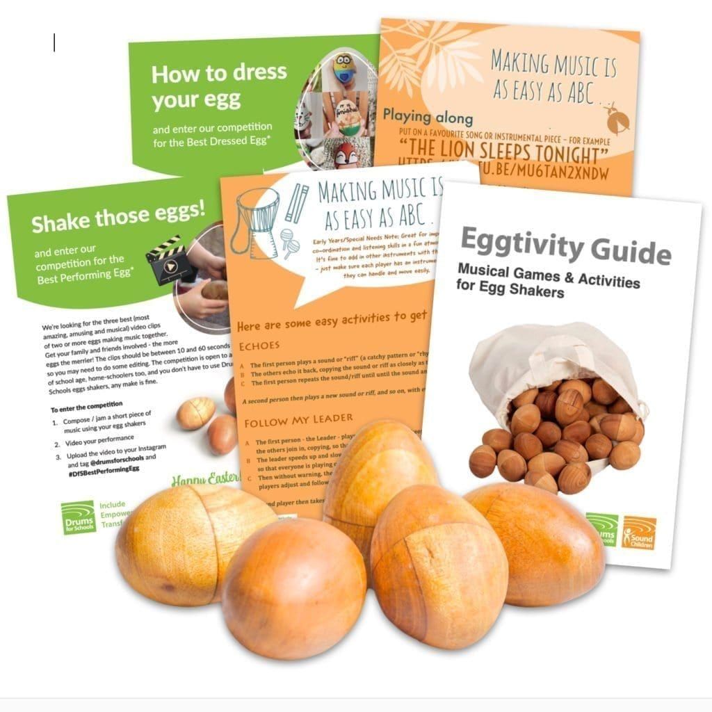 Egg Shakers Natural Bag of 5