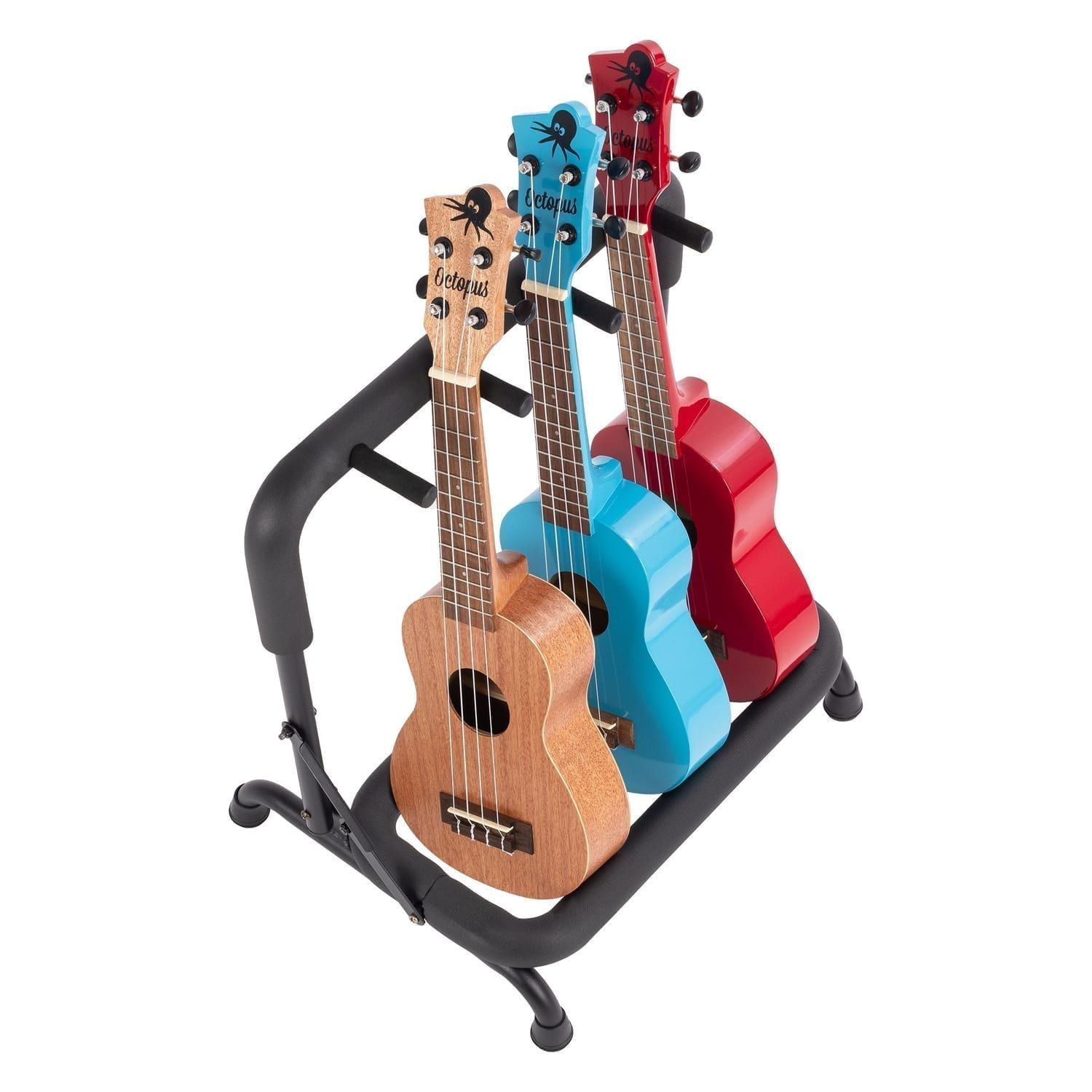 Multiple ukulele stand - octopus universal stand for 3 ukuleles
