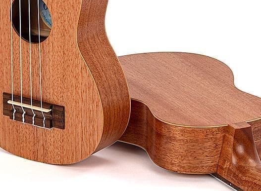 Image of Octopus Ukulele details - back and front, natural