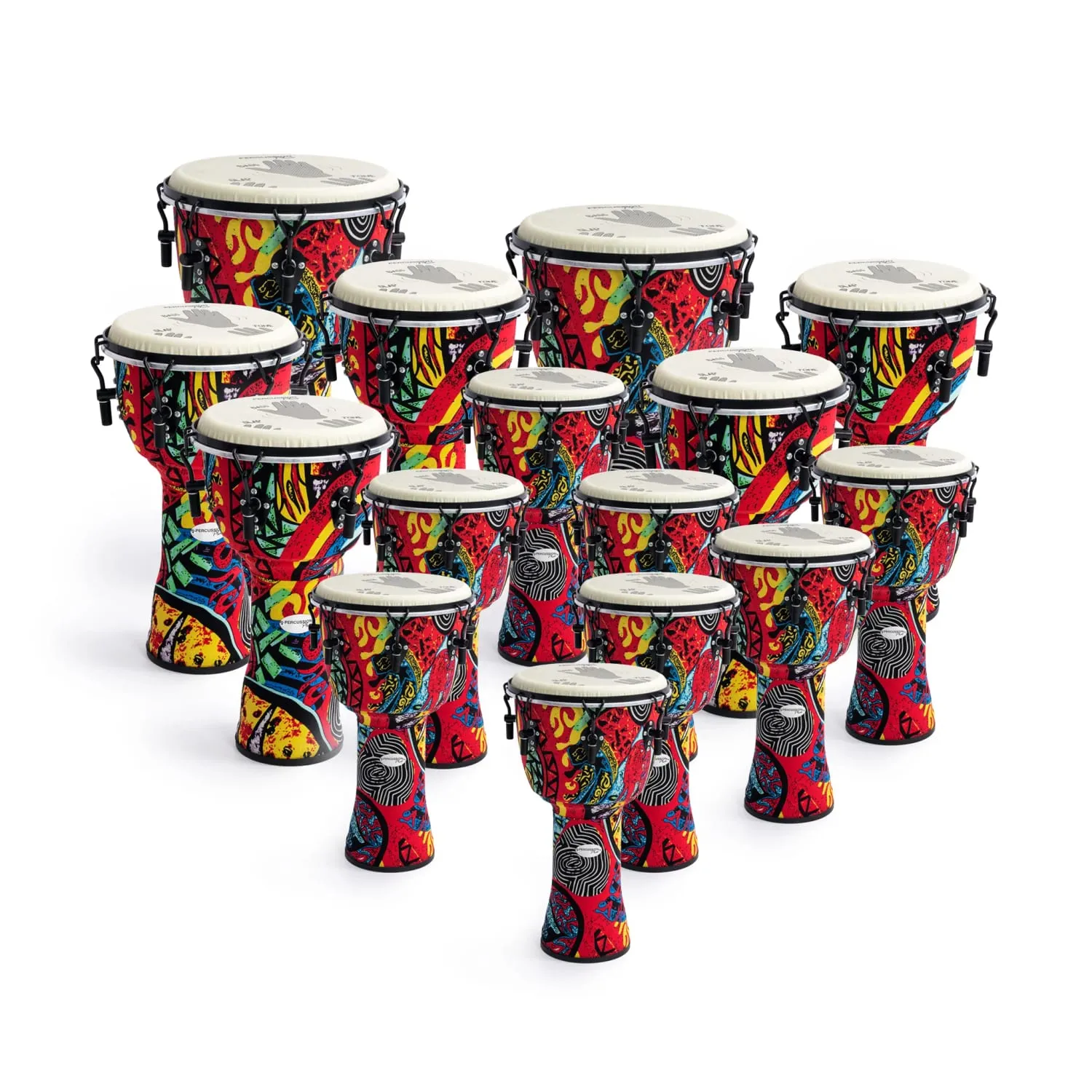 Image of  African Drumming - 15 Percussion Plus Slap djembe pack - mechanically tuned
