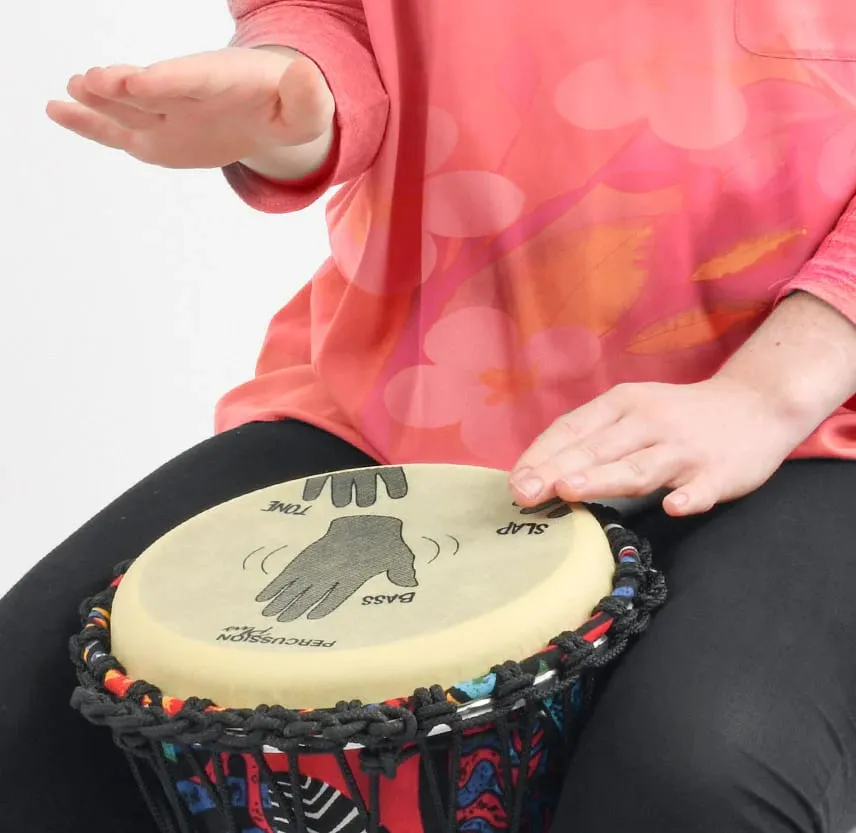 Image of African Drumming - 10 Percussion Plus Slap djembe pack - rope tuned - played