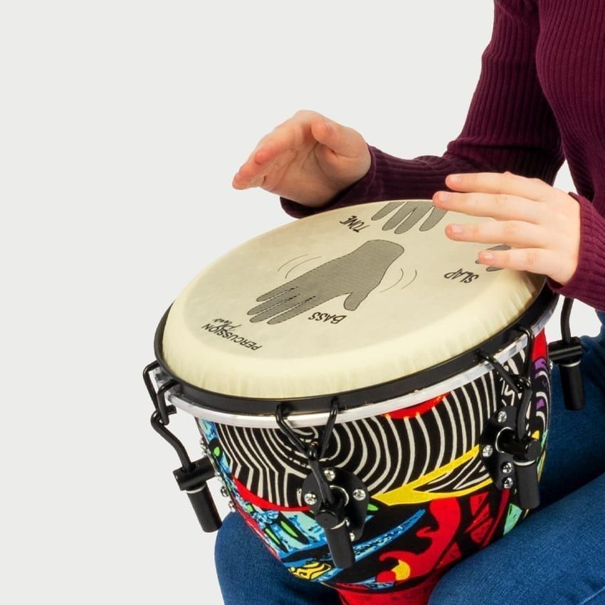 Image of African Drumming - 15 Percussion Plus Slap djembe pack - mechanically tuned - played