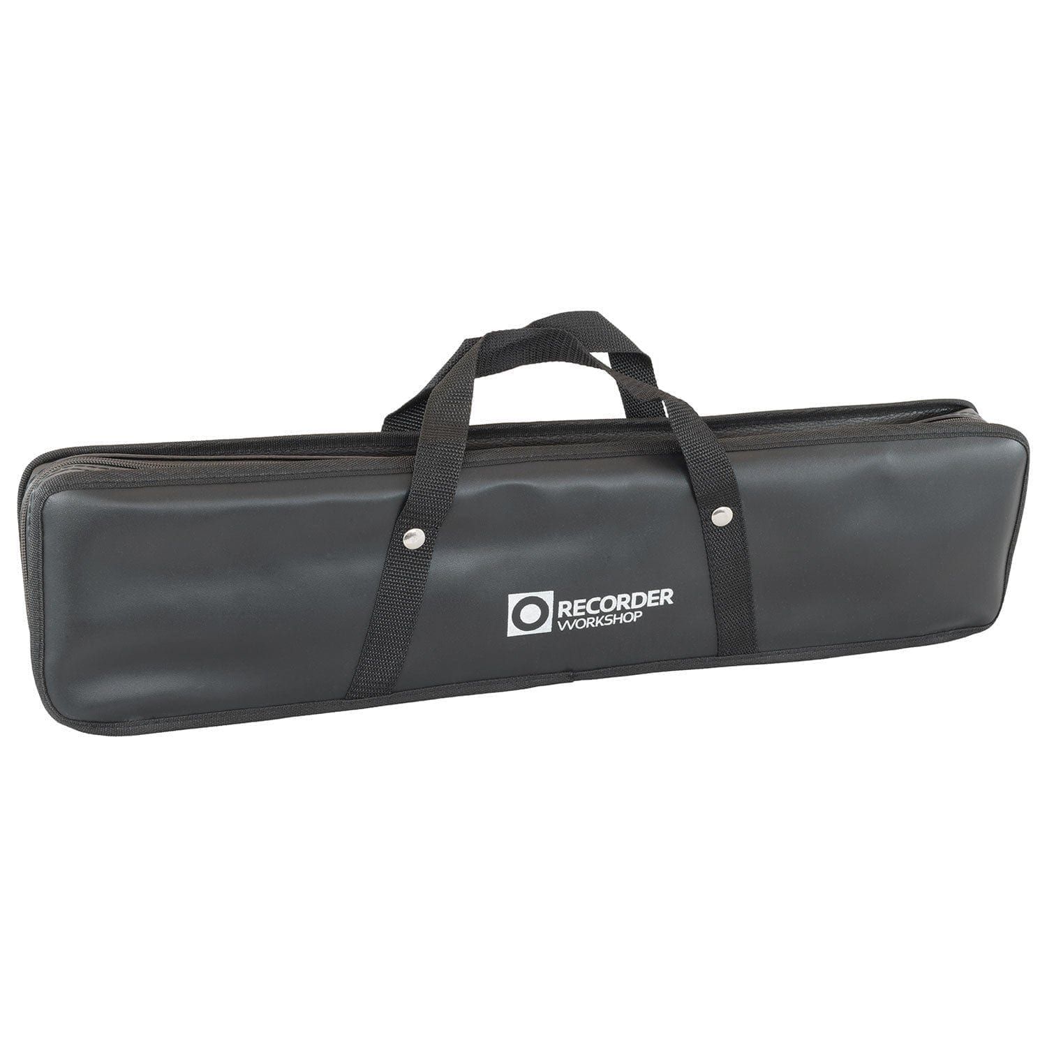 Recorder Workshop 604B bass recorder and
  bag - black with white trim