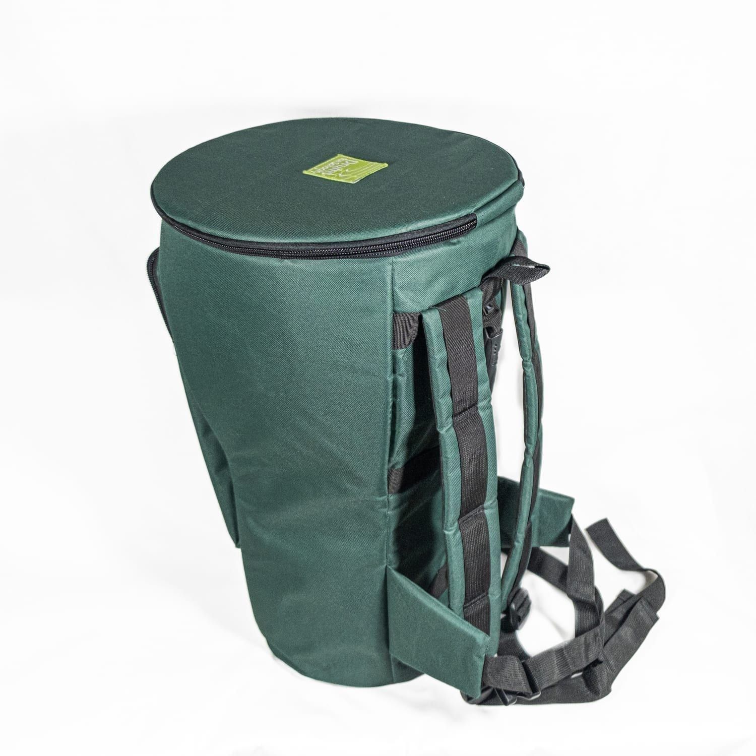Durable 12 inch djembe carry bag, 60cm high, padded cotton with straps for travel