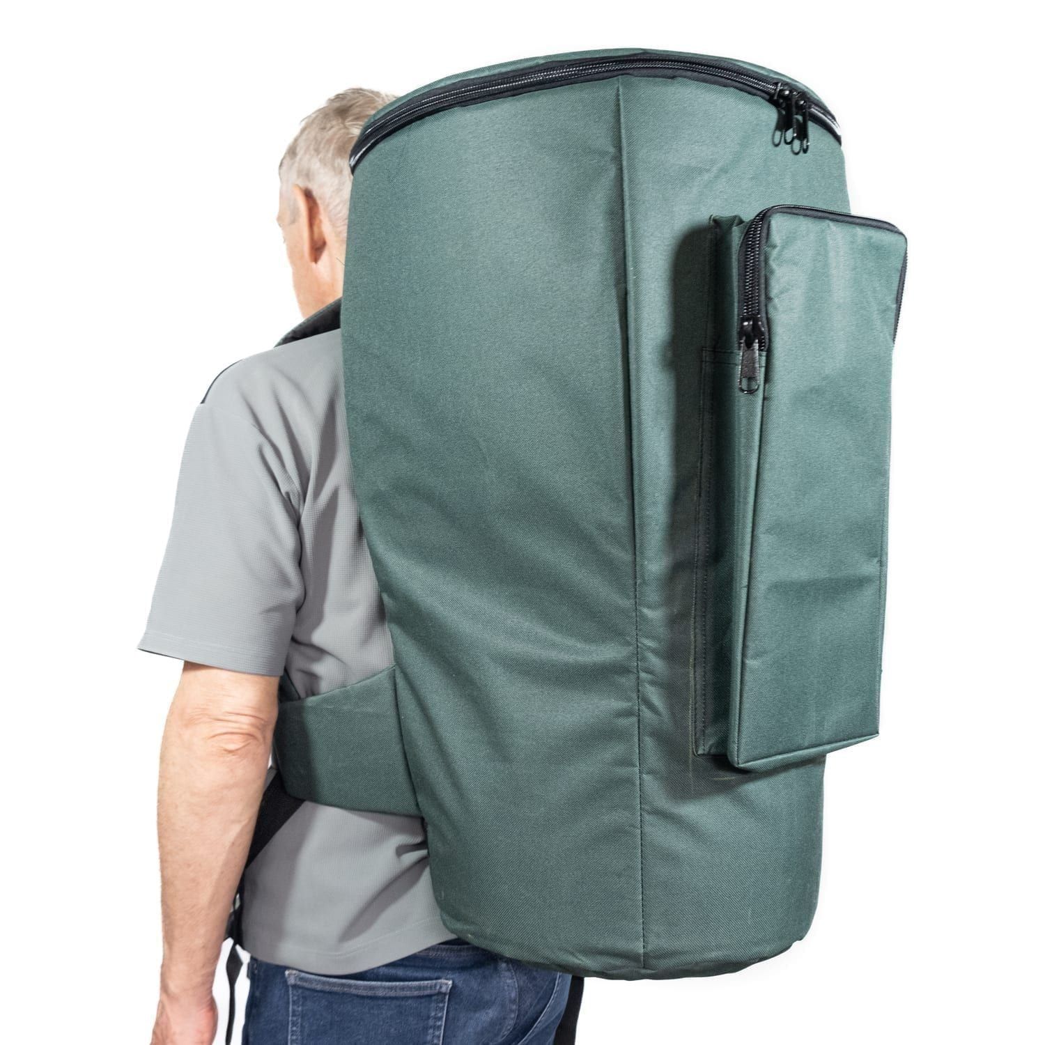 AD-BAprdj1465-Djembe-Drum-Bag-Premium-14in-diameter-65cm-high-with-straps-Carried-back