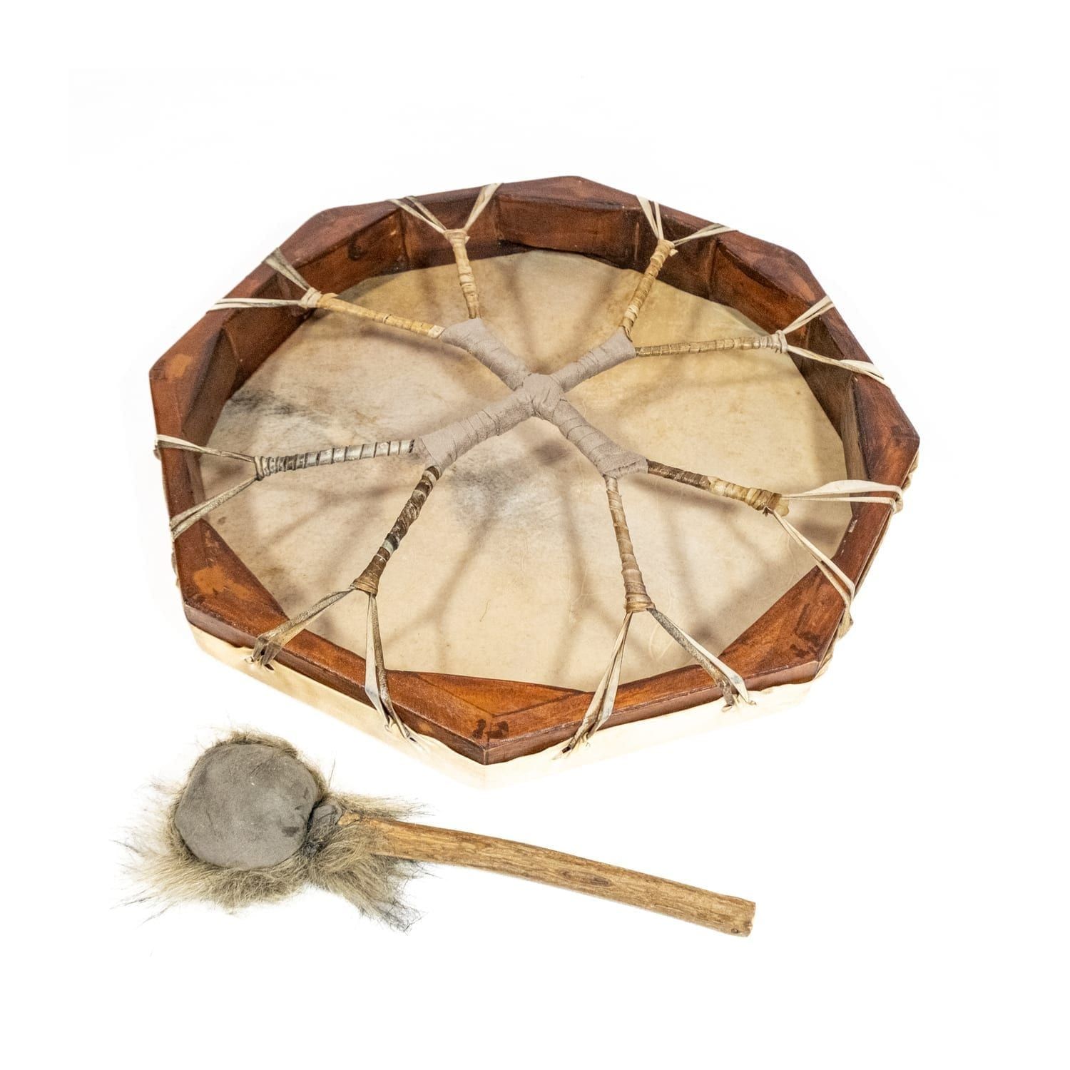 OW-shdrna40-Shaman Drum-16in-(40cm)-diameter-natural-back
