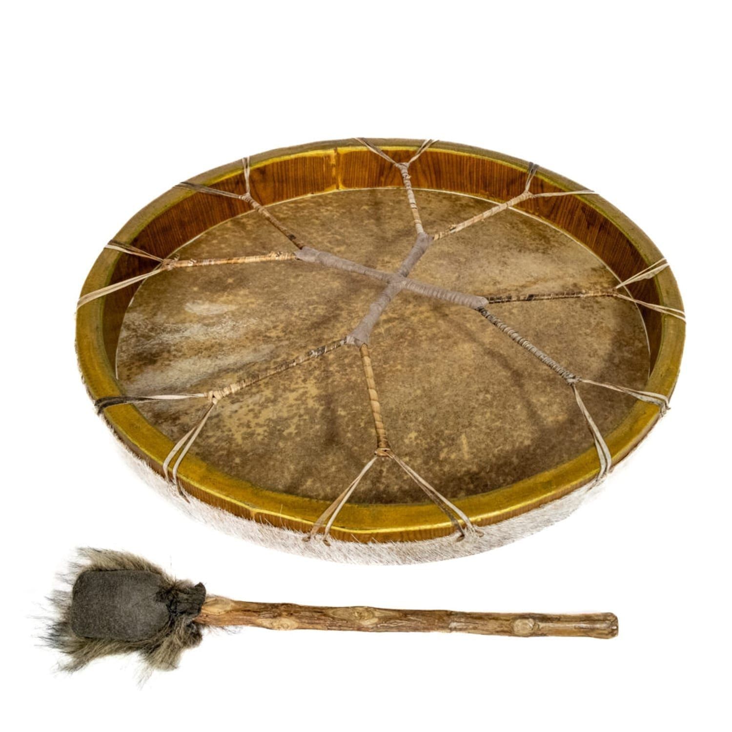 OW-shdrroha60-Shaman-Drum-24in-(60cm)-diameter-round-hair-Back