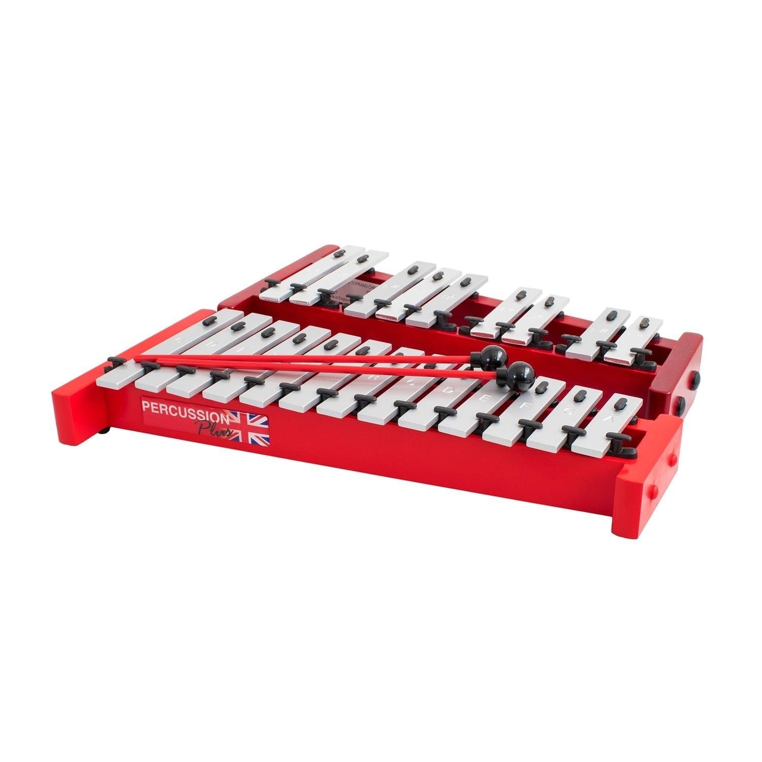 Percussion Plus Classic Red Box soprano
  diatonic glockenspiel