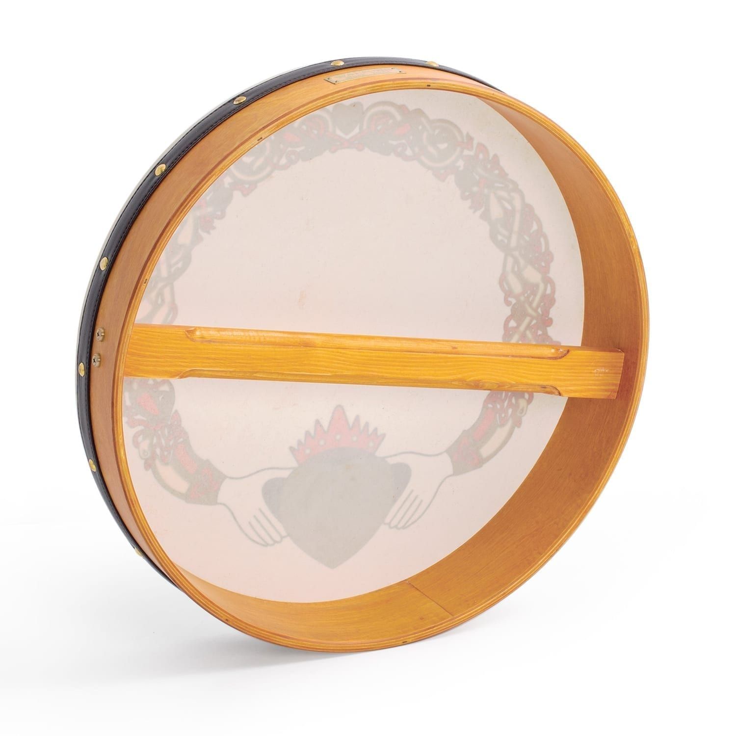 Percussion Plus
  bodhran 18" Claddagh with bag, tipper and DVD