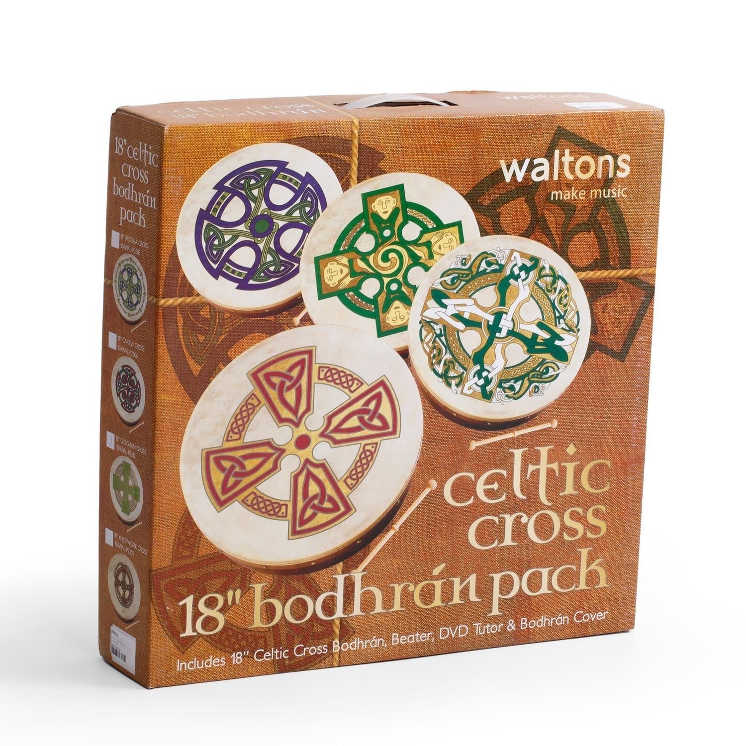 Percussion Plus bodhran 18" Cloghan
  Cross with bag, tipper and DVD